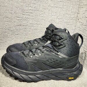 Hoka One One Anacapa Breeze Mid Men's Size US 9D Black Hiking Shoes 1134505 BBLC